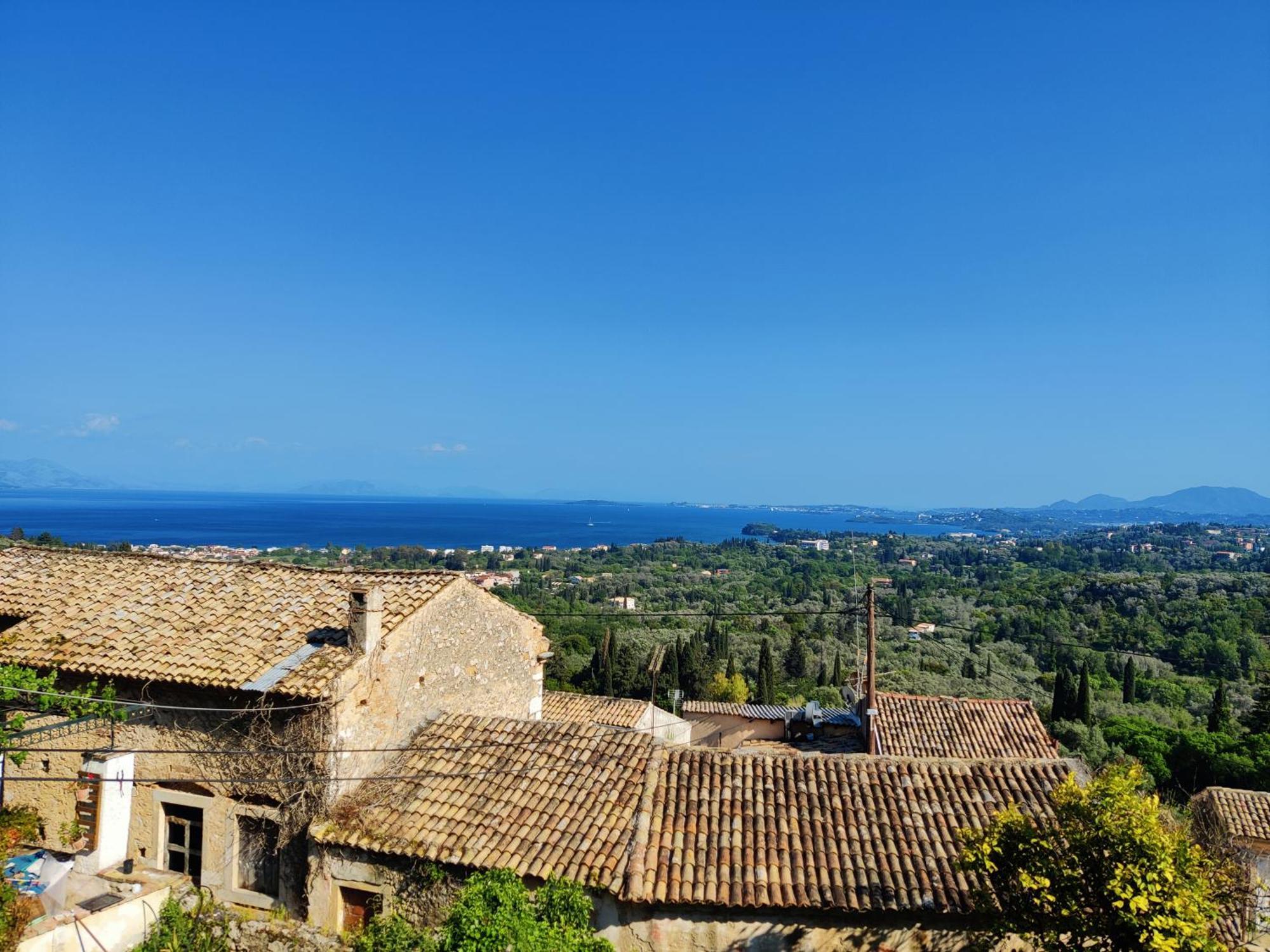 Corfu Sea View House - Live In Corfu Like A Local! Lejlighed Ágios Márkos Eksteriør billede